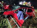 Frontal gegen einen Baum: Feuerwehr sichert Pkw vor Abrutschen zwischen Bellingen und Rotenhain