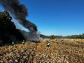Mhdrescher-Brand bei Herschbach: Feuerwehreinsatz verhindert Schlimmeres