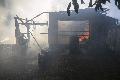 Gro�brand in Woldert: Feuerwehr im n�chtlichen Einsatz