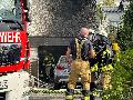 AKTUALISIERT - Gebudebrand in Berod bei Hachenburg: Garage in Flammen