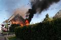 Brand eines Wohnhauses mit zwei verletzten Personen