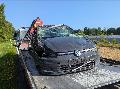 Aktualisiert: Schwerer Verkehrsunfall auf der L 288 - 24-Jhrige rammt Pressmllwagen