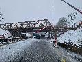 Behelfsbr�cke bei H�hr-Grenzhausen erfolgreich verschoben � A48 bald wieder frei
