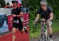 Maik Kramer vom LT Puderbach trotzt widrigen Bedingungen beim Schlosstriathlon