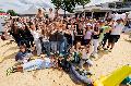 Jugendkirchentag in Alsfeld: Westerw�lder Jugendliche gestalten lebendige Beach-Area
