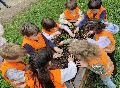 Kinder gestalten Naschgarten in Bad Honnef