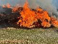 Rauchentwicklung an der K106: Heuballenbrand fordert massive Einsatzkrfte