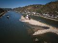 Rhein in Bedr�ngnis: Niedrigwasser sorgt f�r Schwierigkeiten in Rheinland-Pfalz