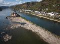 Rhein verliert Wasser - Pegel Kaub meldet nur 19 Zentimeter