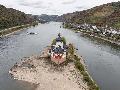 Rhein-Pegelst�nde in Rheinland-Pfalz: Langsame Erholung nach Regenf�llen
