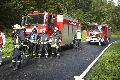 Brennendes Fahrzeug nach Unfall gemeldet