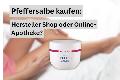 Pfeffersalbe kaufen: Hersteller Shop oder Online-Apotheke?