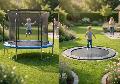 Trampolin eingraben oder oberirdisch aufstellen: Was ist besser?
