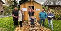 Kinder der Kita Birken-Honigsessen nehmen Stelzenhaus in Beschlag