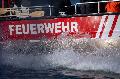 Entwarnung nach gro�em Rettungseinsatz im Rhein bei Koblenz