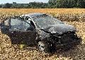 Unfall auf L268: Fahrzeug �berschl�gt sich in Rechtskurve zwischen Ro�bach und Elgert