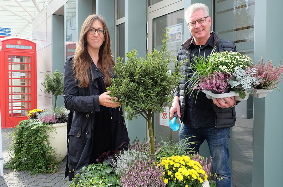 Florist liefert Beitrag zur Attraktivierung der Stadt Neuwied