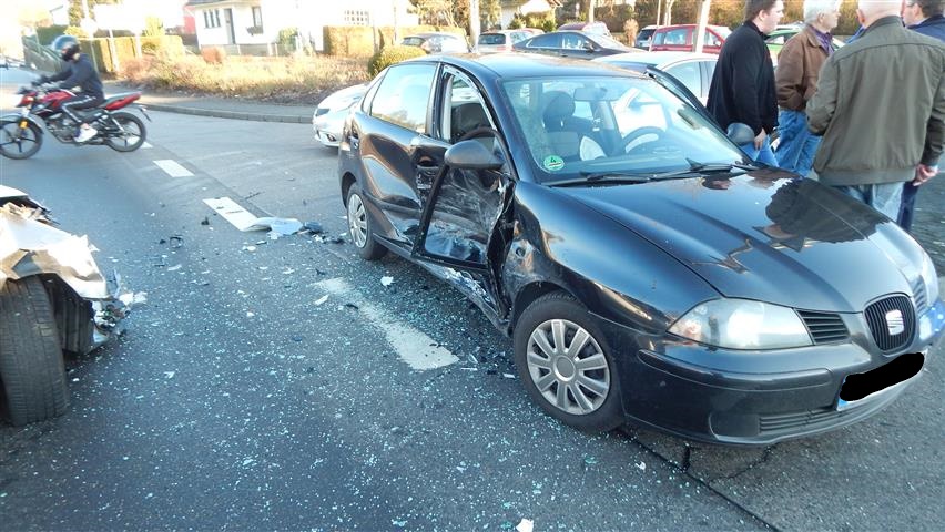 Es kam zum Zusammensto. (Foto: Polizei)