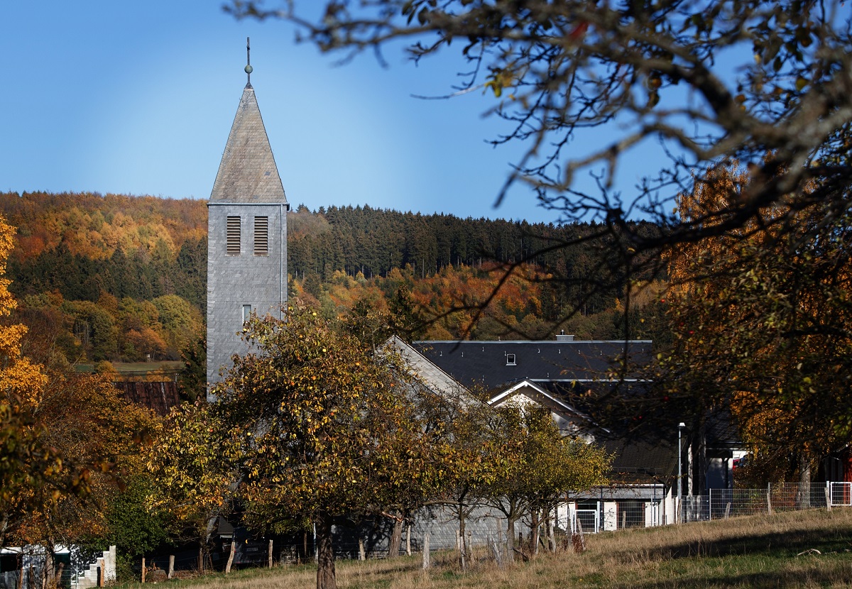 Die Evangelische Kirche in Unnau: Die Kirchengemeinde Unnau feiert in diesem Jahr ihr 70-jhriges Bestehen. (Foto: Peter Bongard)