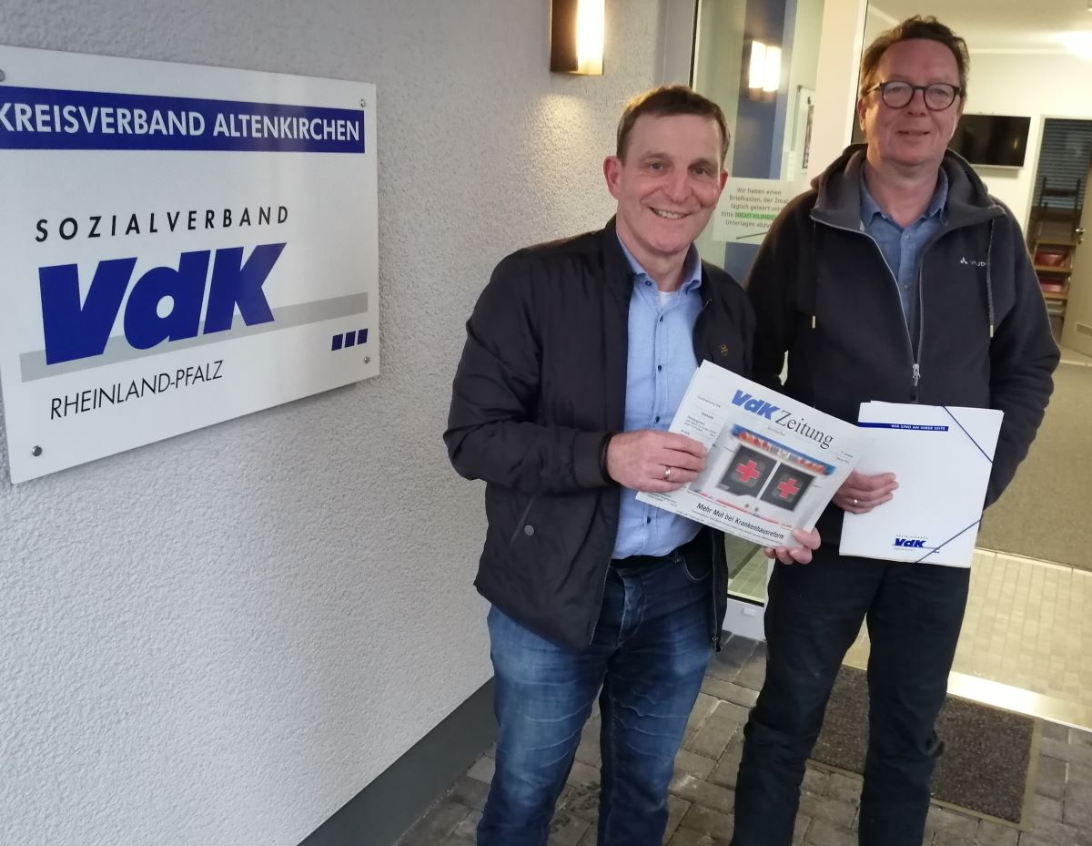 Thomas Roos (links) und Thomas Schilling stellten den VdK-Jahresbericht fr den Kreis Altenkirchen vor. (Foto: vh)