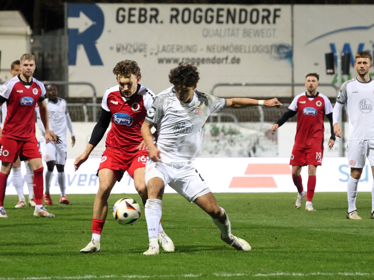 Spielszene aus dem Match gegen Rot-Wei� Essen (Foto: J�rg Niebergall)