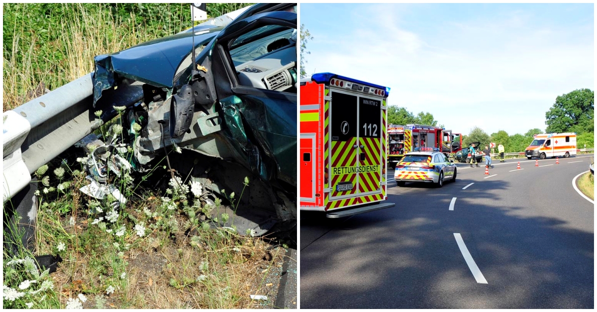 Der Renault Twingo wurde erheblich beschdigt. (Fotos: kk)