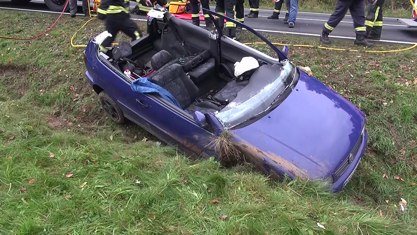 Schwerer Unfall bei Hlzenhausen