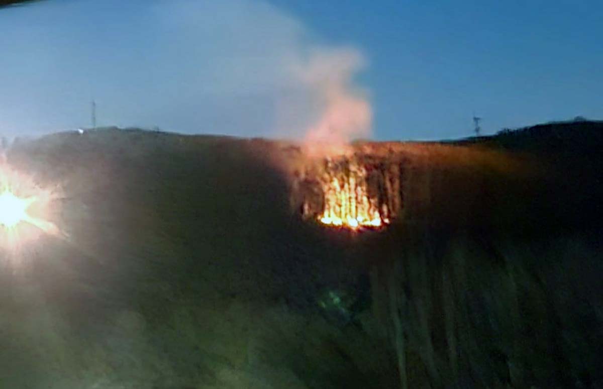 Die Flammen waren weithin sichtbar (Bilder: kk)