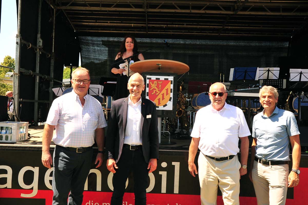 (v. li.) Martin Leis, Fred Jngerich, Dr. Peter Enders und Dietmar Henrich