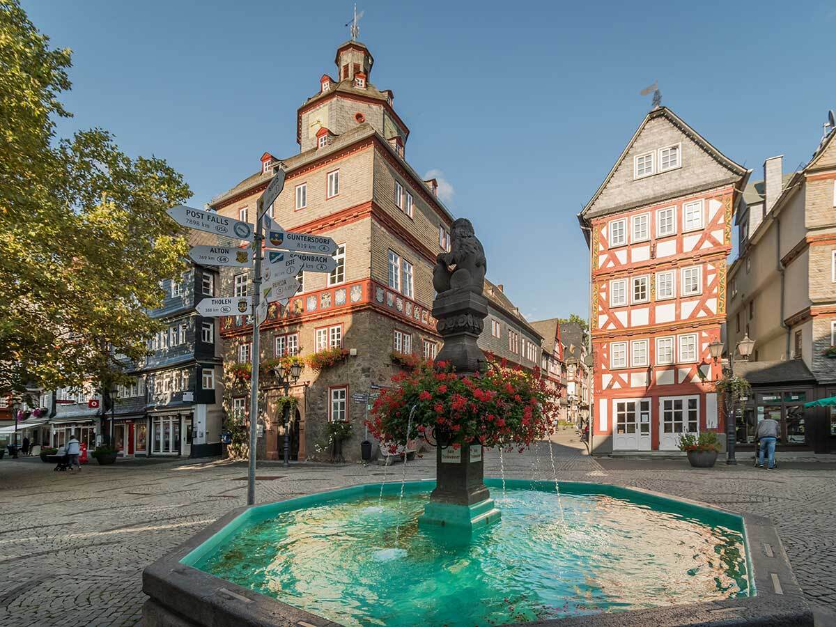 Marktplatz Herborn. (Foto: Andreas Pacek fr Westerwald Touristik-Service)