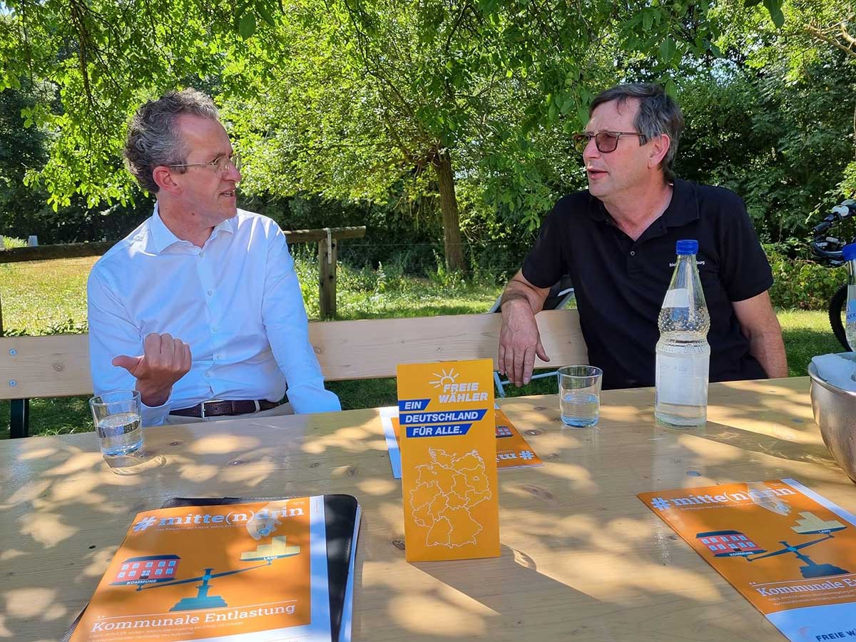 Joachim Streit besuchte Hachenburg. (Foto: FWG)