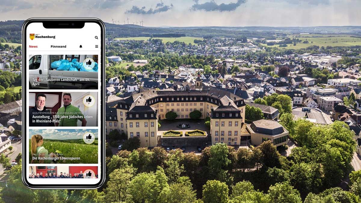 Die neue Hachenburg-App. (Foto: Stadt Hachenburg)