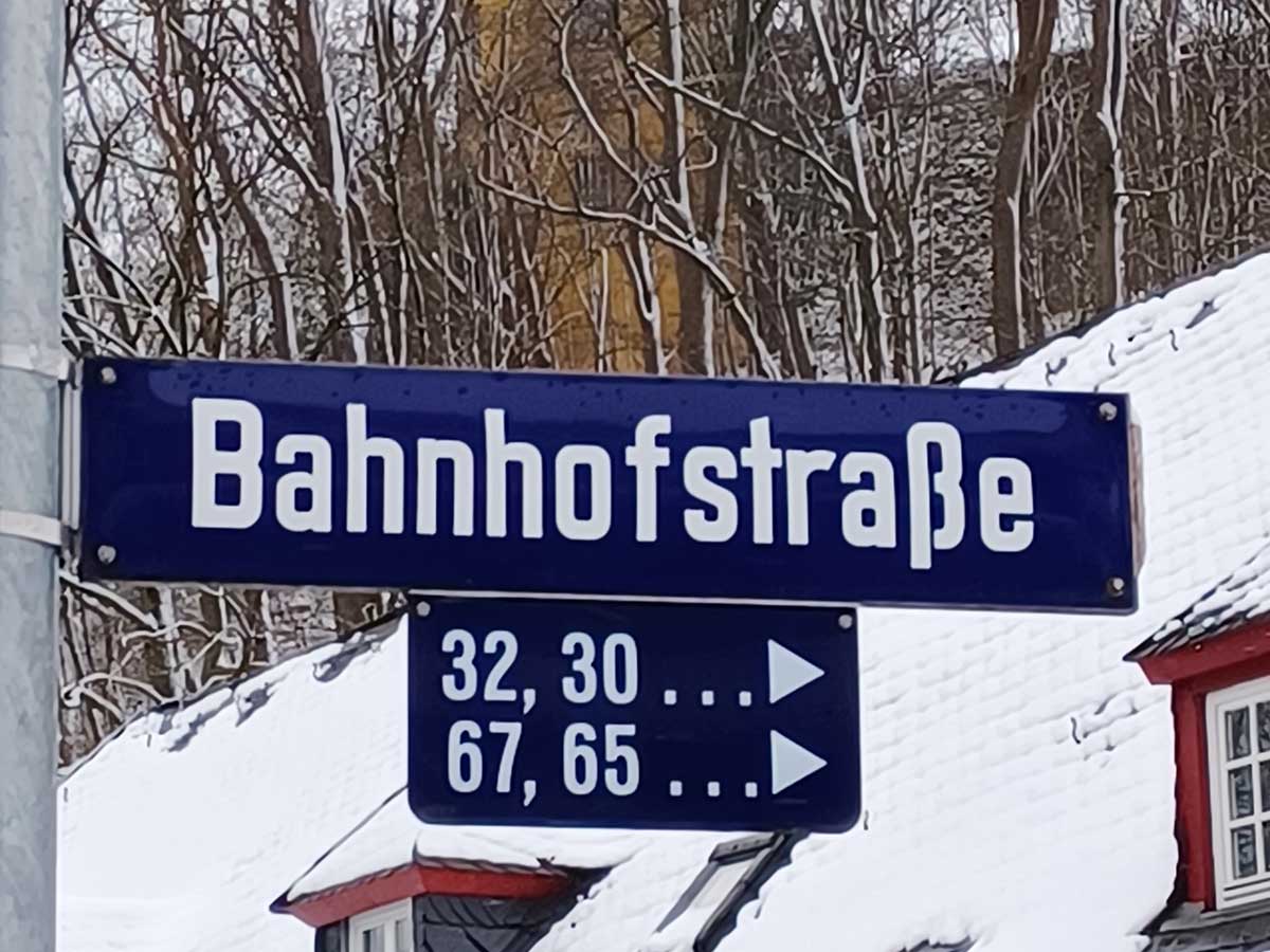 Es geht weiter in der Bahnhofstrae. (Foto: VG Montabaur)