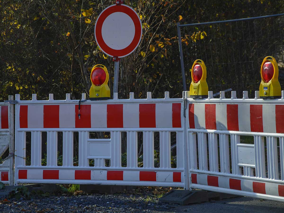 Kreisstrae 24 wegen Glasfaserausbau gesperrt