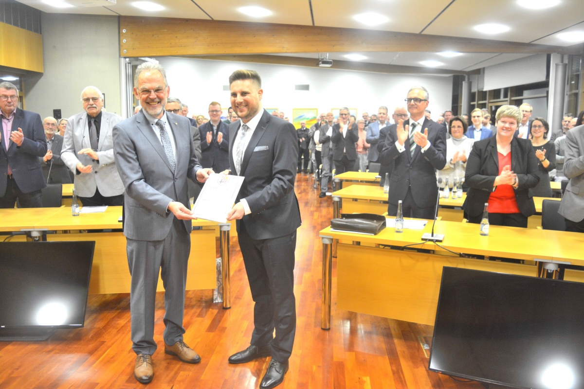 Amts�bergabe von Andreas Heidrich an Marvin Kraus (Fotos: Wolfgang Rabsch)