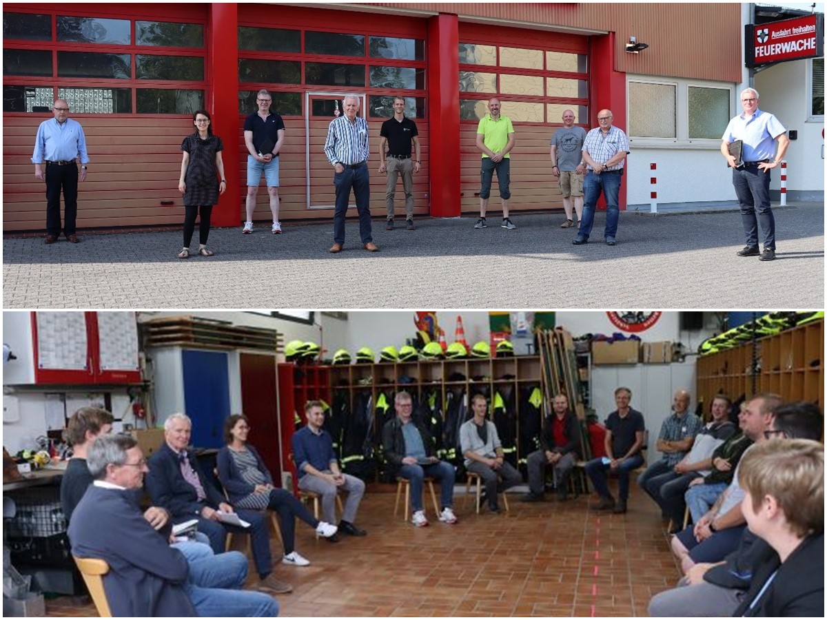 CDU Fraktion in der Verbandsgemeinde Bad Marienberg steht im Austausch mit den Feuerwehren. (Fotos: Privat)