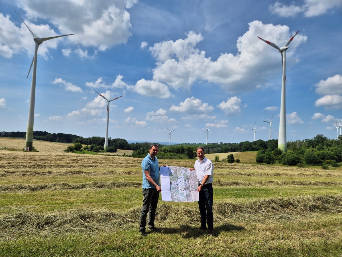 Neue Potenzialflchen fr Windenergieanlagen in der VG Hachenburg. (Foto: Verbandsgemeindeverwaltung Hachenburg)