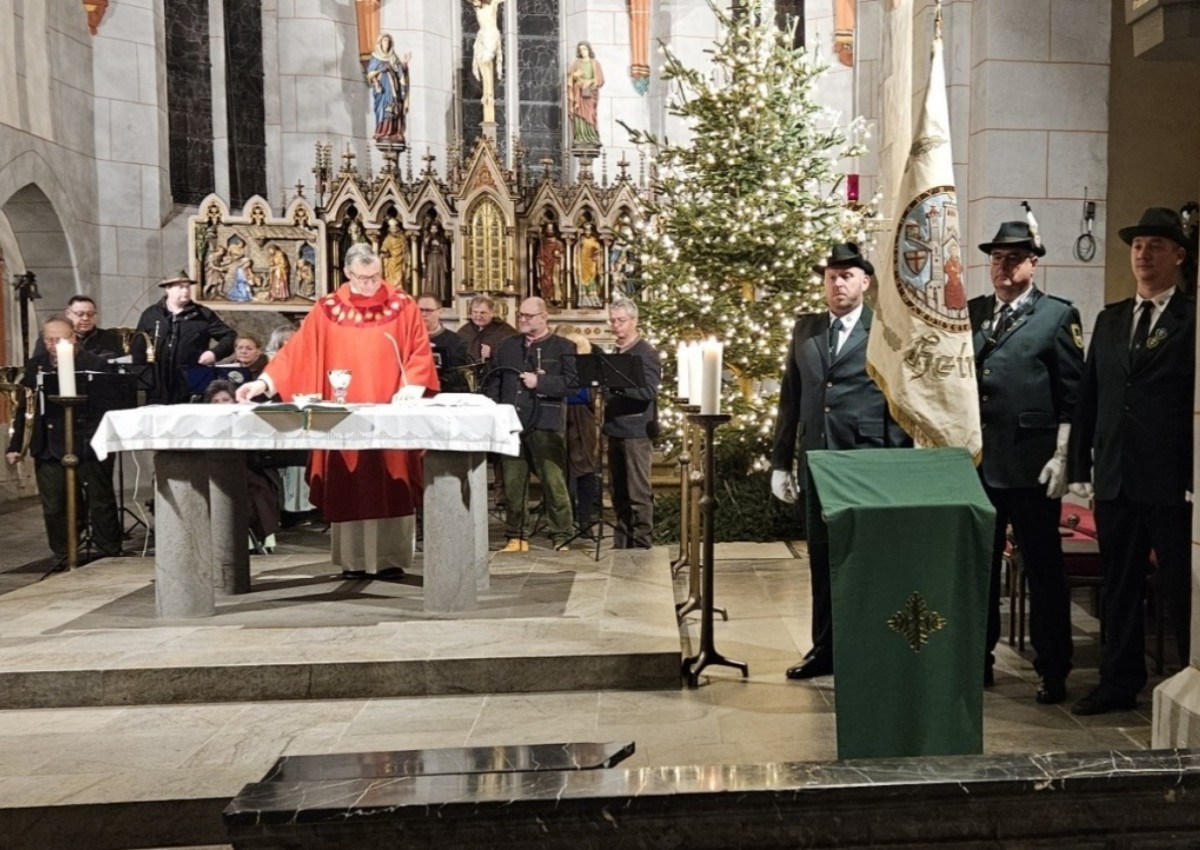 Traditionelle Hubertusmesse in Montabaur der Schtzengesellschaft St. Sebastianus