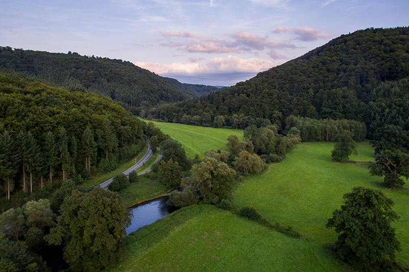 Waldbaden im Wiedtal am 6. September