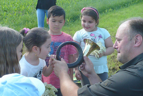 Zu Gast im Jagdrevier: Vorschulkinder erkundeten die Natur