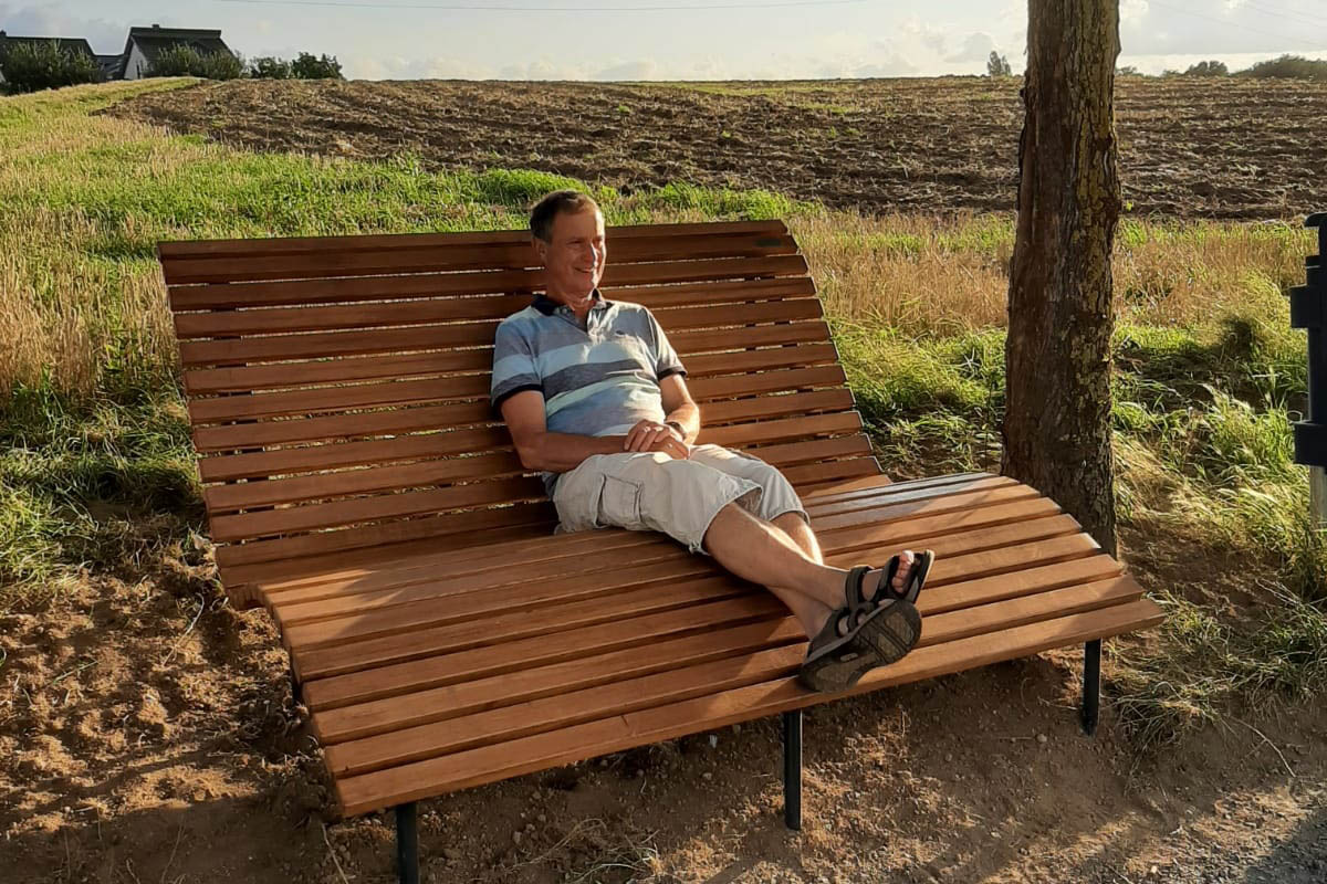 Aussicht vom Sofa in den Naturpark Rhein-Westerwald genieen