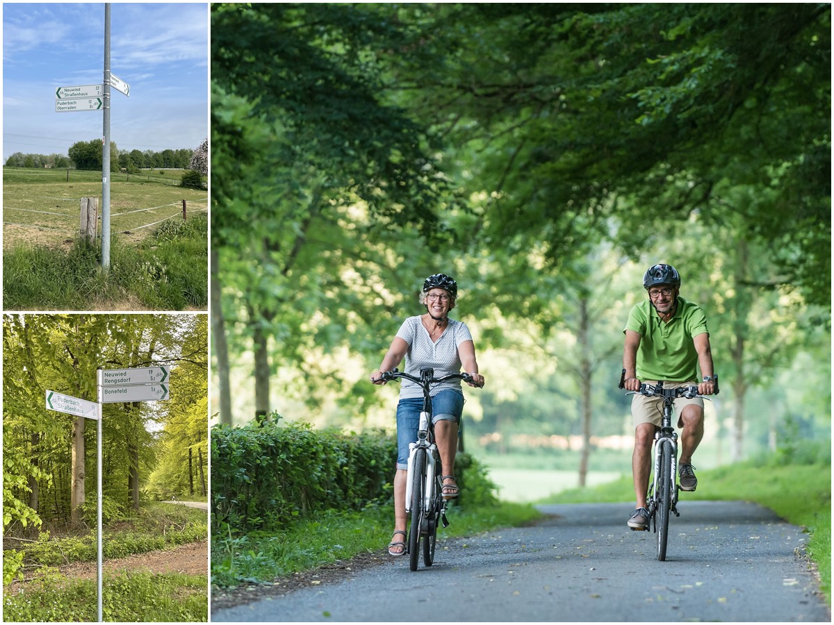 Rund um Rensgdorf sind die Radwege frisch beschildert. (Fotos: Andreas Pacek, Touristik Verband Wiedtal)