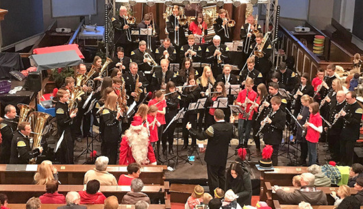 Diesmal in der evangelischen Barockkirche: Die Weihnachtsmusik der Daadetaler Knappenkapelle. (Foto: Verein) 