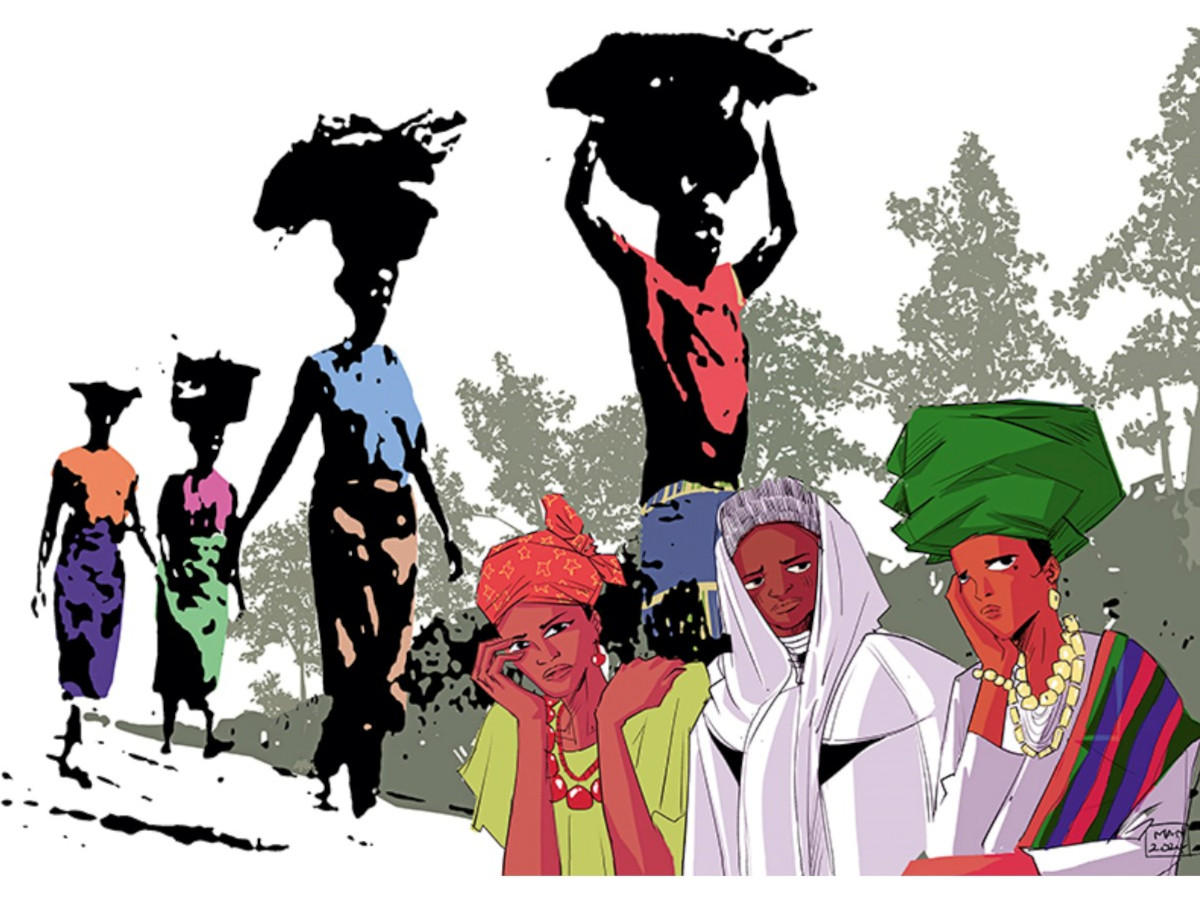 Bild zum Weltgebetstag 2026 mit dem Titel "Rest for the Weary" von der K�nstlerin Gift Amarachi Ottah. (Quelle: � 2024 World Day of Prayer International Committee, Inc.)