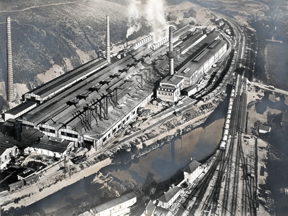 Ehemaliges Walzwerk (Archivfoto: Verbandsgemeinde Wissen)