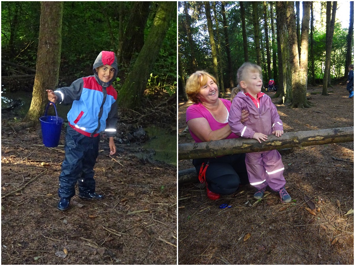 Die Kleinen aus dem Frderkindergarten der Lebenshilfe brachen auf zu ihren jhrlichen Waldtagen. (Fotos: Lebenshilfe)