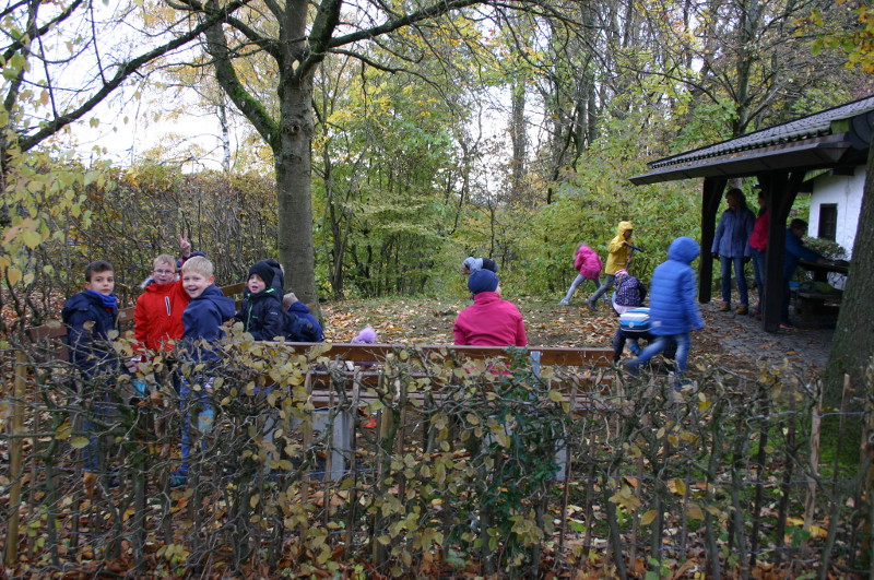 Die Kleinen aus der Windhagener Grundschule bettigten sich als Grtner. Foto: Privat