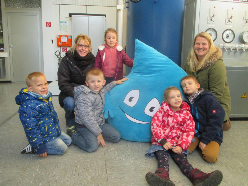 Erste Familienfhrung im BHAG Wasserwerk