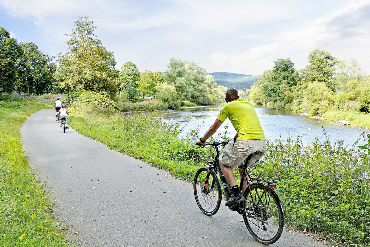 Mit dem E-Bike lassen sich auch anspruchsvolle Touren leicht bewltigen. Foto: Naturregion Sieg