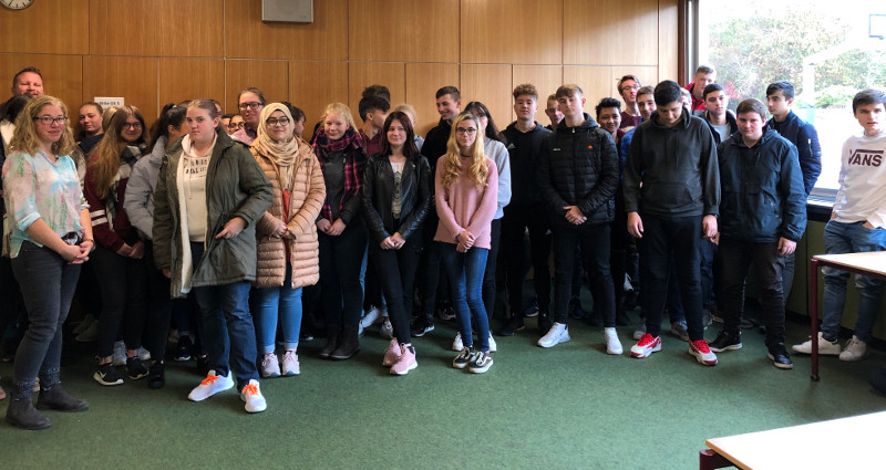 Der geschichtstrchtige 9. November stand an der MarionDnhoffRealschule plus Wissen im Fokus. Foto: Privat